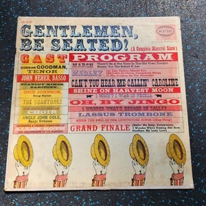 Gentlemen Be Seated ! A Complete Minstrel Show 1956 Vinyl 12'' LP Record - Foto 1 di 4