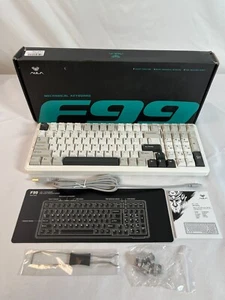 Aula F99 White 3 In 1 Hot Swappable RGB Gasket 99 Key Mechanical Keyboard - Picture 1 of 12