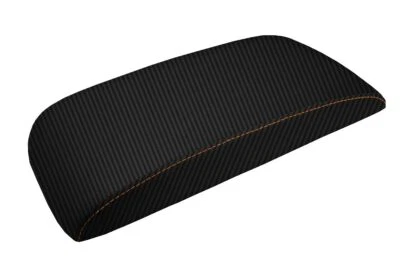 Se adapta a Honda Element 2007-2011 tapa de consola de fibra de carbono reposabrazos cubierta puntada beige Foto 1 de 4