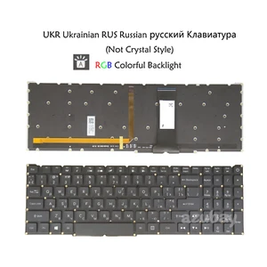 Teclado para computadora portátil UR para Acer Aspire Nitro AN515-55 AN517-52 AN515-44, RGB retroiluminado - Imagen 1 de 8