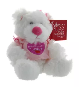 Russ Berrie süßes T-Shirt weiß Teddybär mit rosa auf dem steht "You Are - Bild 1 von 1