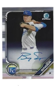 Brady Singer 2019 Bowman Chrome Autograph Card # CPA-BS, Kansas City Royals - Picture 1 of 2