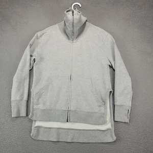 Free People Movement Sweatshirt Womens Small Gray Full Zip High Neck Athleisure - Picture 1 of 9