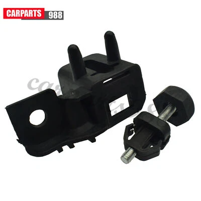 Left Side Hood Bumper Stopper & Bracket For 2013-2016 Ford Fusion Lincoln MKZ - Imagem 1 de 4