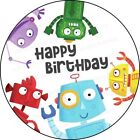 Robot Cupcake Cake Topper Muffin Party Décoration Cadeau Comestible...
