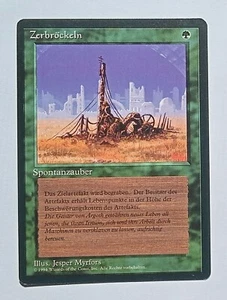 Magic MTG - Crumble (German) - 3rd Revised Edition Limited FBB - NM - Picture 1 of 1
