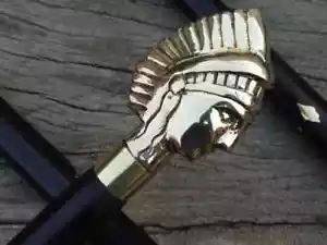 Brass Designer Queen Handle Wooden Vintage Walking Cane Antique Style Stick cane - Picture 1 of 6