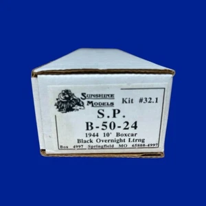 HO SCALE SUNSHINE MODELS 32.1 SP #97620 40' BOX CAR SOUTHERN PACIFIC OVERNIGHT 1 - Picture 1 of 8