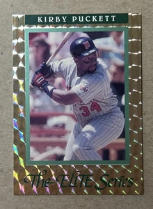 1991 Leaf Baseball Kirby Puckett Elite Series Foil Card #17 #’d /10000 - Picture 1 of 2