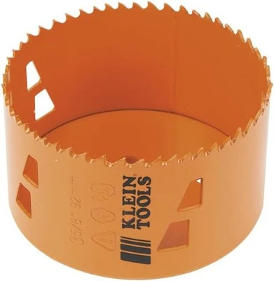 Klein Tools 31958 Bi-Metal Hole Saw, Heavy-Duty 3 5/8-Inch 3-5/8" (9.2 cm)  - Image 1 of 4
