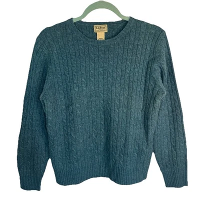 Suéter De Colección LL Bean Cable Tejido Años 90 Indie Academia Preppy Pescador Lujo M Foto 1 de 4