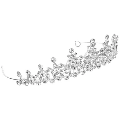  Coroncina Sposa Cerchietto Capelli Fascia Di Cristallo Banca Del Matrimonio - Immagine 1 di 4