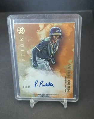 2021 Bowman Inception PEDRO PINEDA #PA-PP Prospect Orange Auto /25 Athletics - Image 1 of 3