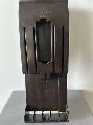 Cutco Brown Bakelite 6-Slot Knife Holder Vintage Wall-Mount Rack or Drawer Tray - Image 1 of 3