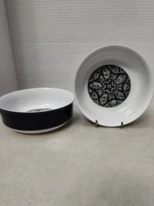 Vintage nicht mehr produziert Sango Aquarius Limbo Coupe Müslischale Lot x2 6,25" Japan 202 - Bild 1 von 4