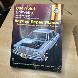Haynes Repair Manual 625 Chevrolet Chevy Chevelle Malibu El Camino 1969-1987 - Bild 1 von 8