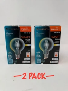 2 PACK EcoSmart Smart G25 Clear Tunable LED Bulb Voice Control HUBSPACE *NEW* - Picture 1 of 10