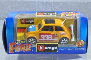BJ898 Burago "Street Fire" 1:43 Fiat Abarth 500 Sport #336 "YACCO" A+/b - Bild 1 von 3