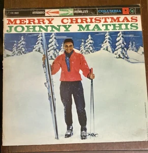 Used Vintage 1958 Vinyl Record Album Merry Christmas Johnny Mathis/Original - Picture 1 of 7