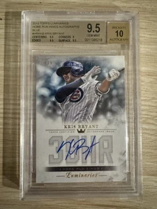 2018 Topps Luminaries Kris Bryant Auto 5/5 BGS 9,5 gemma come nuovo HR Kings Cubs blu - Foto 1 di 1