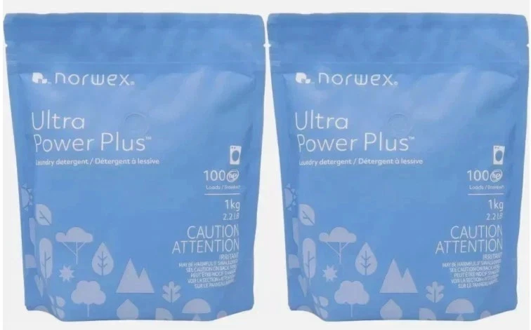 Detergente para ropa Norwex Ultra Power Plus (paquete de 2) 1 kg / 2,2 lbs. Cada Foto 1 de 1