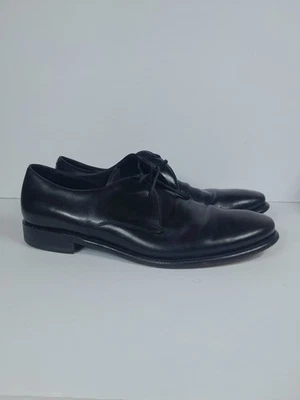 Salvatore Ferragamo  Dress Shoes   Black Leather Lace Up Formal Men  10.5 D Vtg - Image 1 of 4