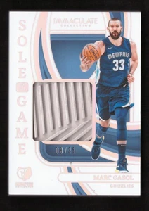 2023-24 Panini Immaculate Marc Gasol Sole Of The Game Shoe Sneaker Patch 08/25 - Picture 1 of 2