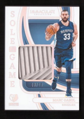 2023-24 Panini Immaculate Marc Gasol Sole Of The Game Shoe Sneaker Patch 08/25 - Image 1 of 2