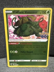 Radiant Venusaur 004/078 Pokémon GO Holo - Foto 1 di 10