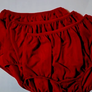3 Nylon Panties/ High Waisted/ Double Nylon Layer Crotch/ Nice Red / 6XL/7L - Picture 1 of 7
