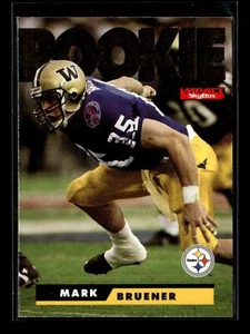 1995 SkyBox Impact #189 Mark Bruener RC Pittsburgh Steelers - Picture 1 of 2