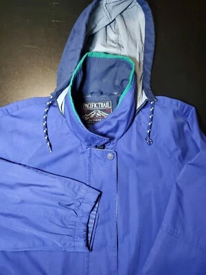 Mens Large Pacific Trail Winter Hooded Coat Blue - Image 1 of 4
