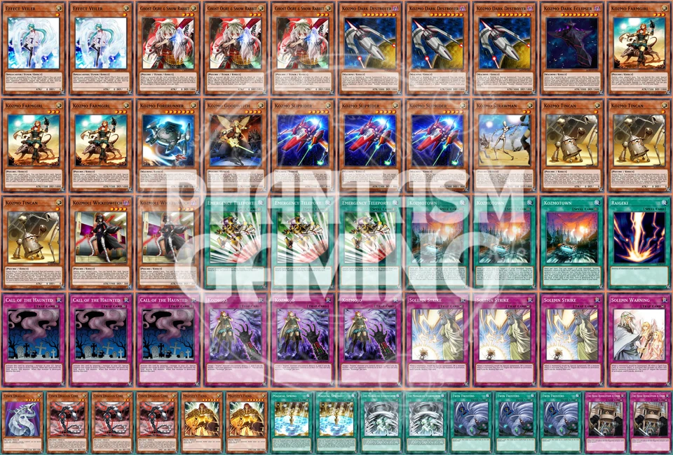Kozmo Deck Cyber Dragon Core Majesty's Fiend Magical Spring Yugioh - Image 1 of 1