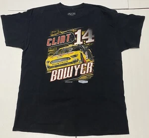NASCAR TEE CLINT BOWYER #14 RUSH TRUCK CENTER MUSTANG T SHIRT SIZE XL - Picture 1 of 13