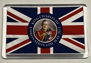 King Charles III Coronation 2023 Fridge Magnet #2 SOUVENIR GIFT IDEA - Picture 1 of 3