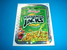 2012 Wacky Packages All New Series 9 {ANS9} Silver Flash Foil ASPARAGUS JACKS #2