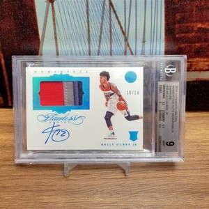 2015-16 Panini Flawless RC Kelly Oubre Jr. Rookie Patch Auto 10/10 Sapphire BGS