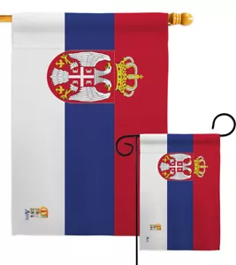 Serbien Fifa WM älteste Städte Belgrad Tesla Garten Haus Hof Flagge - Bild 1 von 13