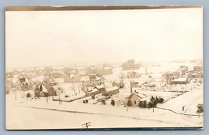 ESCENA DE INVIERNO SPEARVILLE KS ANTIGUA FOTO REAL POSTAL RPPC - Imagen 1 de 2