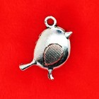 10 x Tibetan Silver Cute UK BIRD ROBIN Christmas Charm Pendant Jewellery Making