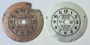 Par De Colección Reloj DETEX Reloj Reloj Guardia Reloj Dial Cara Repuesto - Imagen 1 de 5
