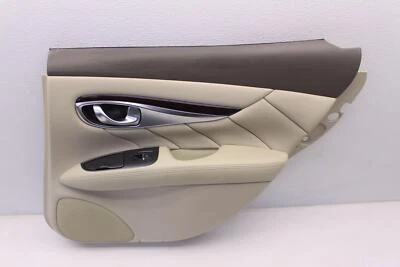 2013 INFINITI M37X M35 M56 Q70 REAR PASSENGER RIGHT DOOR PANEL TRIM WHEAT OEM - Image 1 of 4