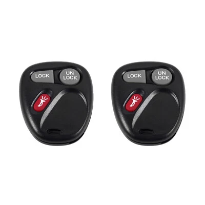 2x 3 Buttons Remote Key Shell Case Fob for Chevrolet Silverado 1500 HD 2001-2002 - Image 1 of 4