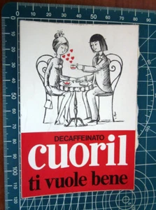Cuoril decaffeinato vintage ADESIVO STICKER NEW ORIGINAL - Bild 1 von 2