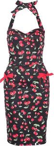 Küstenluder MAGDA Cherry Kirschen Pin Up PENCIL DRESS Kleid Rockabilly - Bild 1 von 4