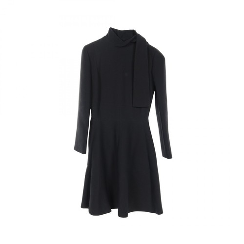 Abito Dior 911R58A1166 lana seta nero usato donnaa ta