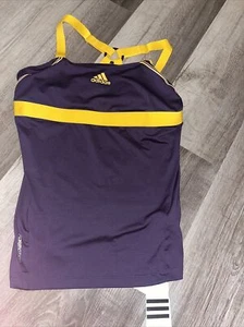 Adidas Barricade Formotion Tennis Tank Top Women’s Medium Violet Gold New - Picture 1 of 3
