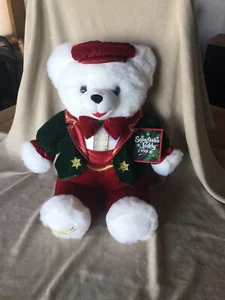 WalMART 1998 copo de nieve oso de peluche oso blanco niño 22" rojo conjunto - Imagen 1 de 3