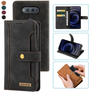 Custodia scheda stile notebook LG V20, custodia telefono flip magnetica in pelle per LG V20 - Foto 1 di 22