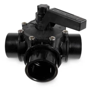 Praher 3-Wege Drehschieber 3-Wege Klebemuffe Ø 63mm - Schwimmbad- + Solaranlage - Bild 1 von 3